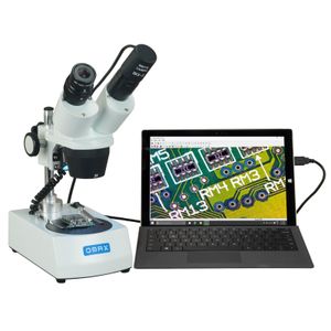 Omax 20x-40x-80x Microscopio Binocular Estéreo Inalámbric...
