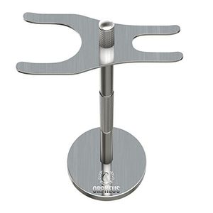 Soporte de acero inoxidable orpheus para afeitar y afeitar de seguridad