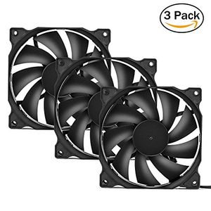 uphere 3pack Estuche para computadora de larga duración Ventilador para estuche de refrigeración 120mm para estuches de computadora
