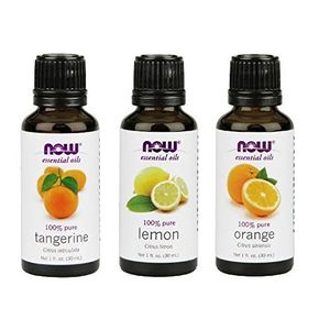 Variedad de 3 paquetes de NOW Essential Oils: Citrus Blend - Orange, Tangerine, Lemon