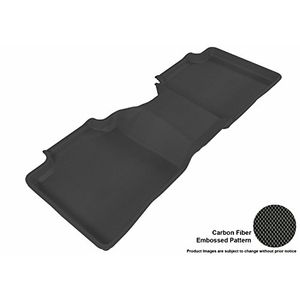 3D MAXpider Second Row Custom Fit  Tapete AllWeather para ciertos modelos Toyota Venza Kagu Rubber Black