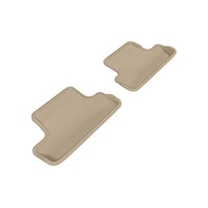 3D MAXpider Segunda fila Custom Fit Tapete de piso AllWeather para ciertos modelos Audi TTTTS Kagu Rubber Tan