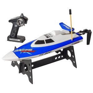 parte superior Race® Control Remoto Speed Boat, juguete perfecto para piscinas de agua y Lagos "Azul 27 MHz (tr-800)