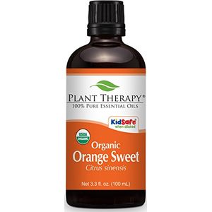 Terapia vegetal Aceite esencial orgánico dulce de naranja 100 ml (3.3 oz) 100% puro, sin diluir, grado terapéutico