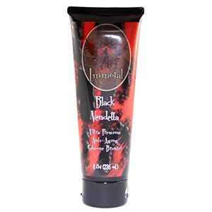 Immoral Black Vendetta 300XX Advanced Tanning Lotion Bronzer | Dark Streak Free Tattoo Safe Antiaging Péptido Outdoor Indoor Tanning Bed Tan Acelerado