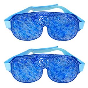 2 paquetes de máscara de gel ojo máscara caliente y fría de dos lados terapia reutilizable ojo aliviar 10x4 pulgadas por formax cuidado 2