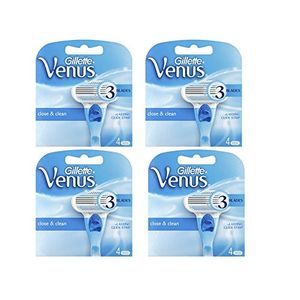 Gillette venus recambios para cuchilla de afeitar para mujer 3 cuchillas 16 unidades  regalo gratis incluido incluido
