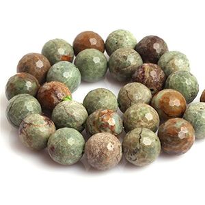 Joe capataz cuentas de ópalo verde para la fabricación de joyas piedras preciosas naturales semi preciosa 14mm facetas 15