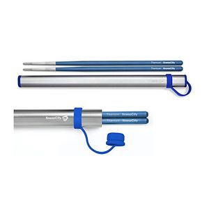 Palillos 1 par de palillos de titanio Ultra ligero profesional Ti Super fuerte saludable y respetuoso del medio ambiente 1 par de palillos viene con c