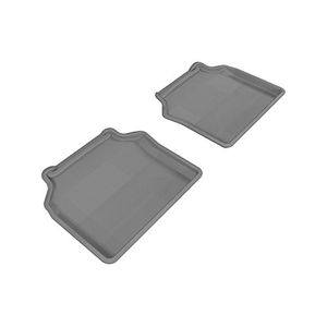3D MAXpider Segunda fila Custom Fit Alfombra de piso AllWeather para ciertos modelos BMW Serie 5 Gran Turismo F07 Kagu Rubber Grey