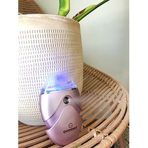Goodsky nano facial mister de mano mini portátil | hidratante de uso diario | hidratante profundo | spa facial sobre la marcha | tamaño de viaje | deb