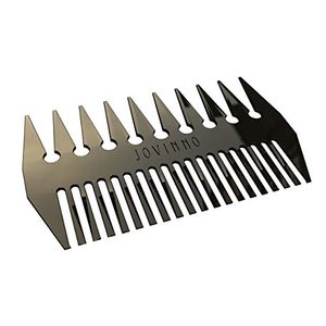 Peinado para el cabello Jovinno  Peine para barba Calidad superior de lujo Todo el diente fino de metal con doble cara ancha diseñado para promover un