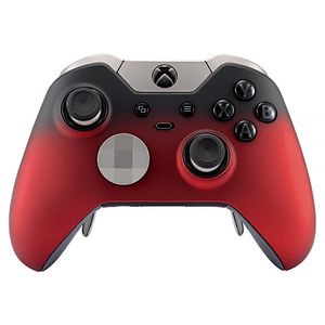 Carcasa delantera de la placa frontal de repuesto de tacto suave sombra extrema de color rojo para el controlador de élite xbox one