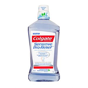 Colgate Sensitive Pro Enjuague bucal de alivio Pro Argin Sin alcohol - Efectivo - Alivio duradero del dolor (1000ml / 33.8 fl oz)