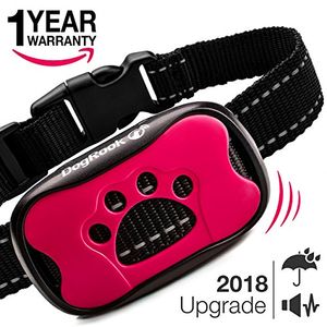 Dog Bark Collar Upgrade 2018 Humano Anti Bark Entrenamiento Vibración Collar No Choque Collar Stop Barking Collar para Pequeño Medio Perros grandes Me