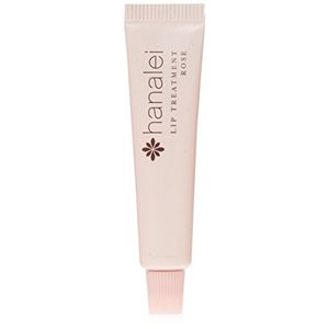 Lip Treatment (Rose) Paquete de 3 paquetes de viaje de Hanalei, hecho con aceite de Kukui, manteca de karité, agave y aceite de semilla de uva para ca