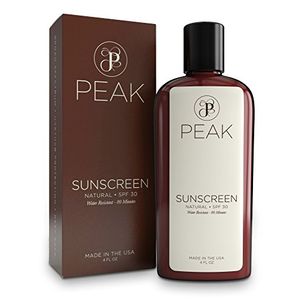 Bloqueador solar, Bloqueador solar, SPF 30, Todos los ingredientes naturales. UVA, UVB, Protección de amplio espectro. Resistente al agua 80 minutos,