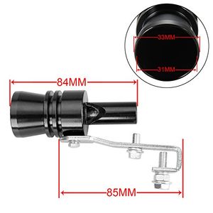 Dromedario Universal Black XL Turbo Sound Ruido Silenciador Silenciador Pipe WhistleFake Válvula de soplado BOV Simulator Whistler