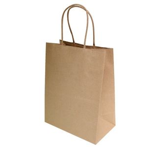 8" x4.75"x10"50 pcs - Brown bolsas bolsas partido bolsas de venta por menor bolsos arte bolsas marrón bolsa Natural bolsa de papel Kraft