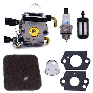FitBest carburador para Stihl FS38 FS45 FS46 FS55 FS74 FS75 FS76 FS80 KM85 Trimmers con bujía Filtro de combustible Filtro de airePrimer junta de la b