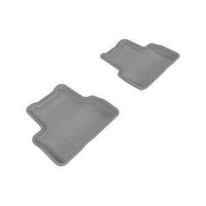 3D MAXpider Segunda fila Custom Fit Alfombra de piso AllWeather para ciertos modelos Chevrolet Cruze Kagu Rubber Grey