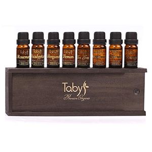 Aceites esenciales de aromaterapia 100% puro y natural top 8 set de regalo  bergamota lavanda árbol de té menta limón eucalipto naranja rosario
