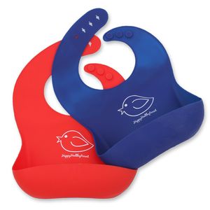 Babero impermeable de silicona, fácil de limpiar. Cómodo y suave, mantiene a las manchas lejos de su bebé. Para que le tome menos tiempo limpiar despu