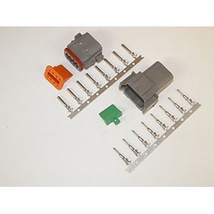Juego de conectores Deutsch 8pin Terminales y pasadores de terminales Whousing Terminales de estilo Crimp 1416 Gauge