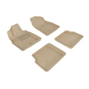 3D MAXpider Complete Set Alfombra de piso AllWeather de ajuste personalizado para ciertos modelos Chevrolet HHR Kagu Rubber Tan