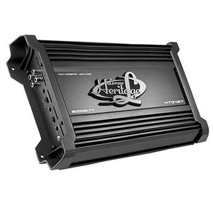 Lanzar Amplifier Car Audio, amplificador monobloque, 1 canal, 3.000 vatios, 2 ohmios, MOSFET, entrada RCA, Bass Boost, audio móvil, amplificador para