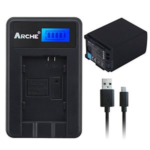 Arche bp827 bp827  y lt;1 paquete y gt; batería y kit de cargador lcd para canon vixia hf g10 g20 m30 m31 m32 m40 m41 m300 m400 vixia hf s10 s11 s11 s