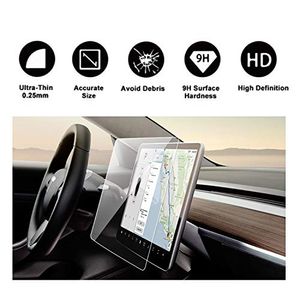 Tesla modelo 3 15 control central pantalla táctil navegación del coche protector de pantalla táctil p50 p65 p80 p80d vidrio templado 9 h antiscratch y