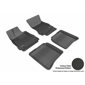 3D MAXpider Complete Set Alfombra de piso AllWeather adaptable para ciertos modelos MercedesBenz SClass Kagu Rubber Black