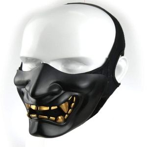 Supspy Samurai - Máscara táctica de prajna de media cara para Hannya Oni, motocicleta, malvado, Demon, Knight Kabuki, máscara para Halloween, Cosplay,