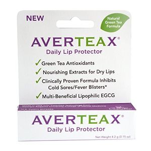AverTeaX® Daily Lip Protector, extracto nutritivo para labios secos y fórmula clínicamente probada que inhibe el herpes labial / ampollas de fiebre