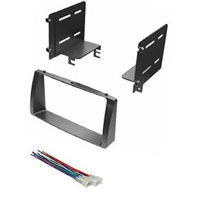 Kit de tablero estéreo para automóvil ASC y arnés de cable para instalar una radio doble Din para Toyota Corolla 2003-2008