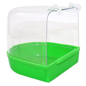 ueetek enjaulados Jaula de baño del pájaro Multi baño para pájaros cubierto para pequeñas Brids Canarias periquitos loro (color al azar)