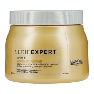 L ' Oreal SERIE EXPERT LIPIDIUM ABSOLUT reparación instantánea que vuelve a allanar MASQUE (nuevo envase), 16.9 Oz.