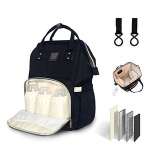 Bolsa de pañales multifunción impermeable mochila de viaje bolsas de pañales para el cuidado del bebé gran capacidad de ancho abierto elegante y durad