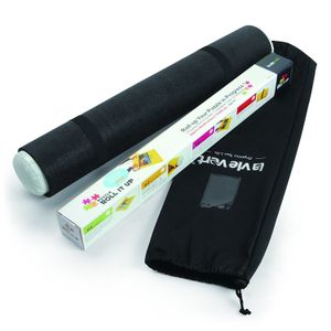 Rompecabezas Lavievert, rollo, rompecabezas de almacenamiento estera, estera de fieltro, caja larga, Jigroll, hasta 1500 piezas, Negro