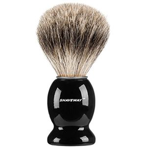 Shaveway brocha de afeitar 100% pura para mejor afeitado de tu vida no importa el método que utiliza maquinilla de afeitar de seguridad maquinilla de