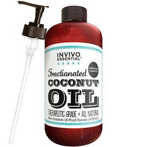 Aceite líquido de 16 onzas, aceite de coco, fraccionado, de grado terapéutico, de primera calidad para aromaterapia, masaje relajante y dilución de ac