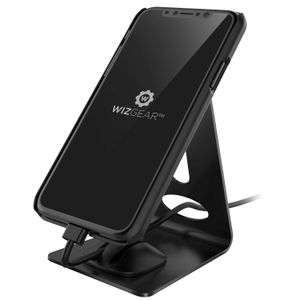 Celular teléfono soporte magnético, WizGear Premium Phone Holder para iPhone, Tablets Android Smartphones y Mini – robusto teléfono soporte Metal para
