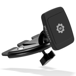 WizGear cabeza Rectangular Universal CD ranura magnética Monte sostenedor del coche, para teléfonos celulares y tabletas Mini con tecnología Fast Swif