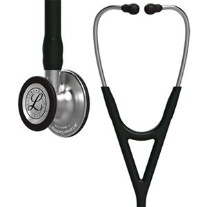3 M IV diagnóstico III estetoscopio Littmann cardiología, campana estándar acabado, tubo negro, vástago de acero inoxidable y auricular, 27 pulgadas,