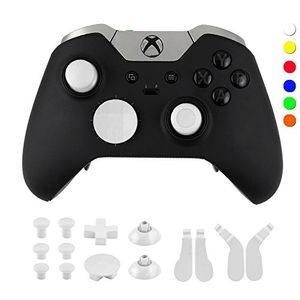 Wps botón de disparo de parachoques de aleación de metal para xbox one controlador de élite con herramientas abiertas t6 t8 blanco