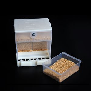 rypet no-mess alimentador del pájaro – parrot alimentador automático integrado para pájaros pequeño a mediano