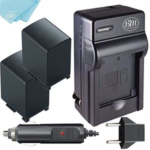 Bm premium 2pack de bp828 baterías y cargador de batería para canon vixia hfg10 hfg20 hfg30 hf g40 hfm30 hfm32 hfm300 hfm301 algunas de las partes de