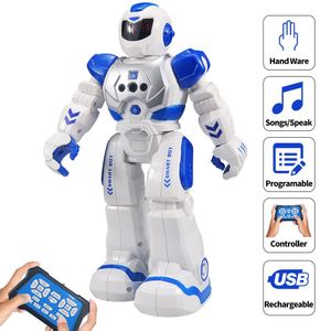 Samate - Robot de mando a distancia para niños, canto interactivo, baile, baile, inteligente, programable, ojos LED, kit de robot de detección de esta