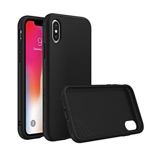 caso del iPhone X [SolidSuit por RhinoShield] | Cubierta protectora de diseño delgado y absorción de impactos con acabado mate superior [Protección de